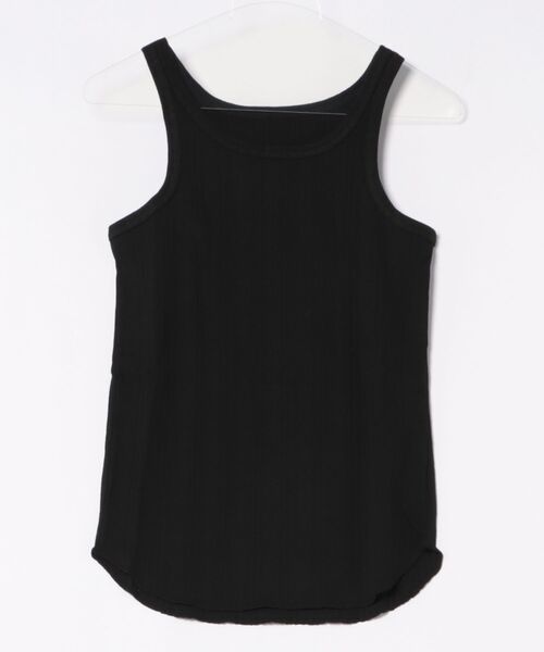 Q（キュー）の「ランダムリブ2wayタンク（タンクトップ・レディース・ブルー系/ブラック/オリーブ・MEDIUM）」の2枚目の写真