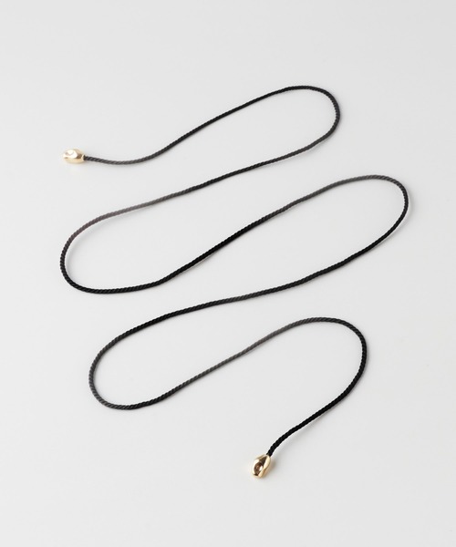 GOLDY（ゴールディ）の「ニュアンス メタル コード チョーカー（チョーカー・レディース・ブラック×シルバー/ブラック×ゴールド/ホワイト×シルバー/ホワイト×ゴールド・FREE）」の6枚目の写真