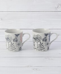 one'sterrace（ワンズテラス）の「フラワーパターン ペアマグ 340ml（グラス/マグカップ/タンブラー）」