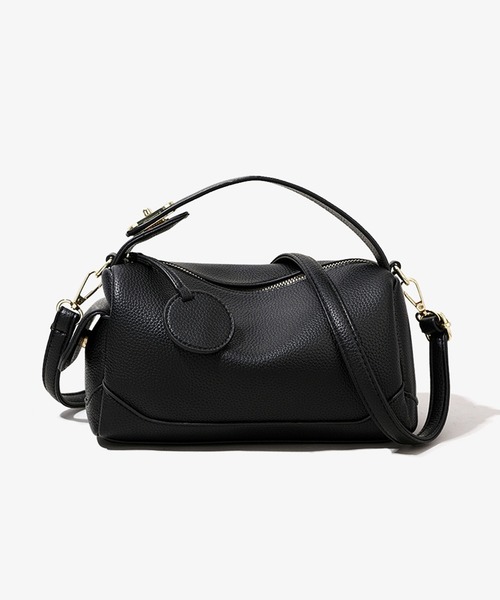 folka（フォルカ）の「4D23 サイドポケット付 ワンハンドル ペティボックス2WAYショルダー（ショルダーバッグ・レディース・ブラック/ブラウン・ONESIZE）」の16枚目の写真