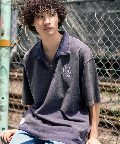 トップス j セール】【BEN DAVIS/ベンデイビス）】VNTG 1/4ZIP TOP シャツ