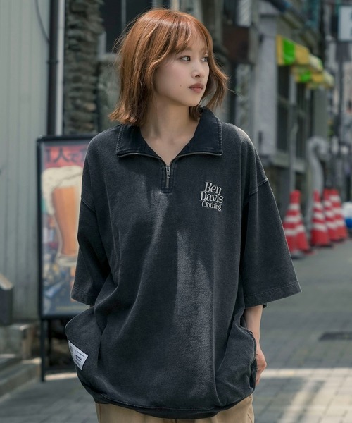 トップス TAD セール】【BEN DAVIS/ベンデイビス）】VNTG 1/4ZIP TOP シャツ
