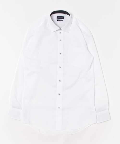 TOKYO SHIRTS(トウキョウシャツ)の「【超形態安定】 形態安定ノンアイロン ワイド 長袖ビジネスワイシャツ(ビジネスシャツ・メンズ・ホワイト・首回り39cm-裄丈80cm/首回り39cm-裄丈84cm/首回り41cm-裄丈82cm/首回り41cm-裄丈86cm/首回り42cm-裄丈82cm/首回り42cm-裄丈86cm/首回り43cm-裄丈82cm/首回り43cm-裄丈86cm/首回り37cm-裄丈80cm/首回り37cm-裄丈84cm)」の6枚目の写真