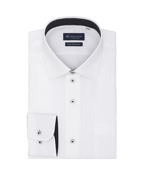 TOKYO SHIRTS(トウキョウシャツ)の「【超形態安定】 形態安定ノンアイロン ワイド 長袖ビジネスワイシャツ(ビジネスシャツ・メンズ・ホワイト・首回り39cm-裄丈80cm/首回り39cm-裄丈84cm/首回り41cm-裄丈82cm/首回り41cm-裄丈86cm/首回り42cm-裄丈82cm/首回り42cm-裄丈86cm/首回り43cm-裄丈82cm/首回り43cm-裄丈86cm/首回り37cm-裄丈80cm/首回り37cm-裄丈84cm)」の1枚目の写真
