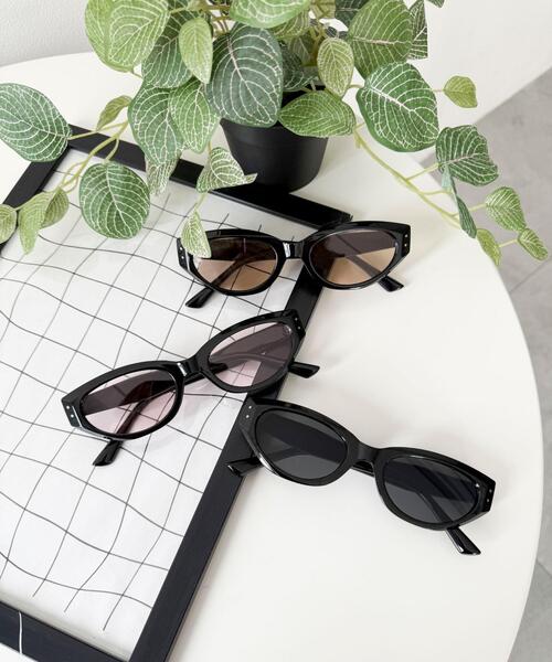 WEGO（ウィゴー）の「WEGO/カラーレンズキャットアイ（サングラス・レディース・ブラック/ブラウン/その他1・FREE）」の12枚目の写真