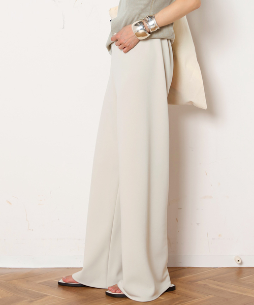 AP STUDIO(エーピーストゥディオ)の「追加エラスティックパンツ(スラックス・レディース・ブラック/アイボリー・34/36/38)」の7枚目の写真