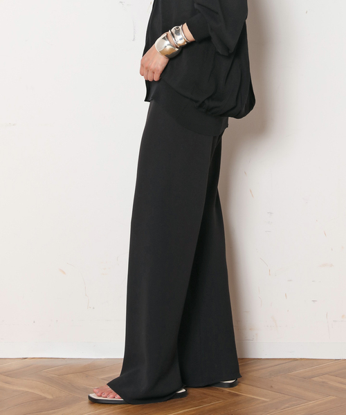 AP STUDIO(エーピーストゥディオ)の「追加エラスティックパンツ(スラックス・レディース・ブラック/アイボリー・34/36/38)」の12枚目の写真