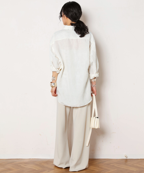 AP STUDIO(エーピーストゥディオ)の「追加エラスティックパンツ(スラックス・レディース・ブラック/アイボリー・34/36/38)」の19枚目の写真