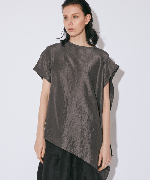 ブラウス シャツ ビューティフルピープル beautiful people double-neck wrinkled silk blouse レディー double-neck wrinkled silk blouse（シャツ/ブラウス