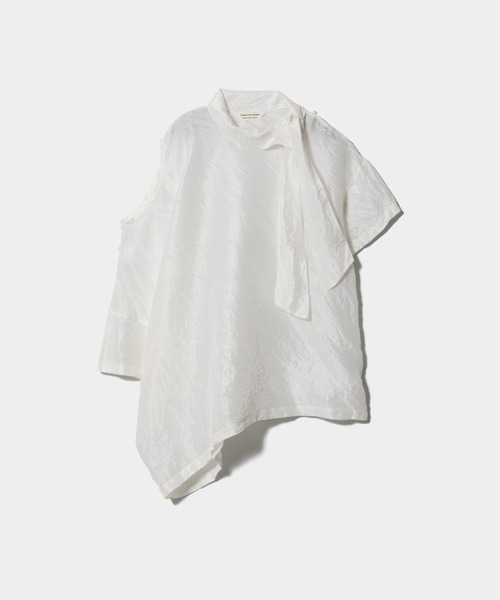 ブラウス シャツ ビューティフルピープル beautiful people double-neck wrinkled silk blouse レディー double-neck wrinkled silk blouse（シャツ/ブラウス