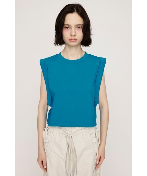 ストライプ ワイド シャツ 2色 ロールアップスリーブ 夏 cr9939 セール】【2サイズ展開】ROLL UP SLEEVE TOPS ロールアップ