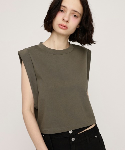 ロールアップスリーブトップス セール】【2サイズ展開】ROLL UP SLEEVE TOPS ロールアップ