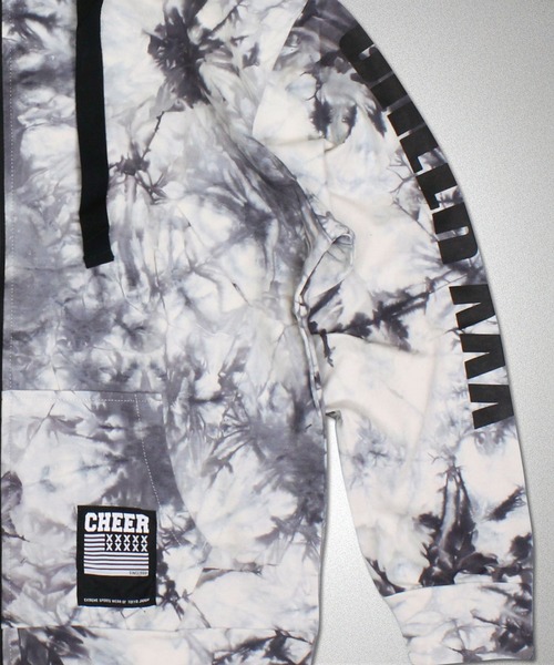 CHEER(チアー)の「タイダイ柄スウェットジップアップパーカー(パーカー・レディース・ブルー/ピンク/グレー・M/S/L)」の12枚目の写真