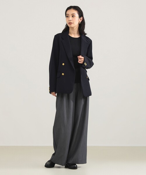 TICCA / ウール 4ボタン ダブルジャケット（テーラードジャケット