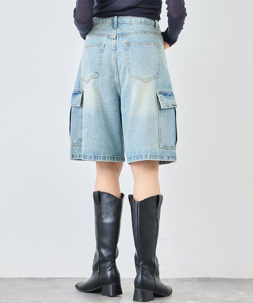 ANAP(アナップ)の「カーゴハーフデニムパンツ(デニムパンツ・レディース・ライトブルー・S/M)」の12枚目の写真