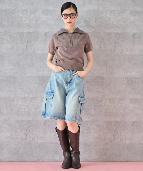 ANAP(アナップ)の「カーゴハーフデニムパンツ(デニムパンツ・レディース・ライトブルー・S/M)」の18枚目の写真