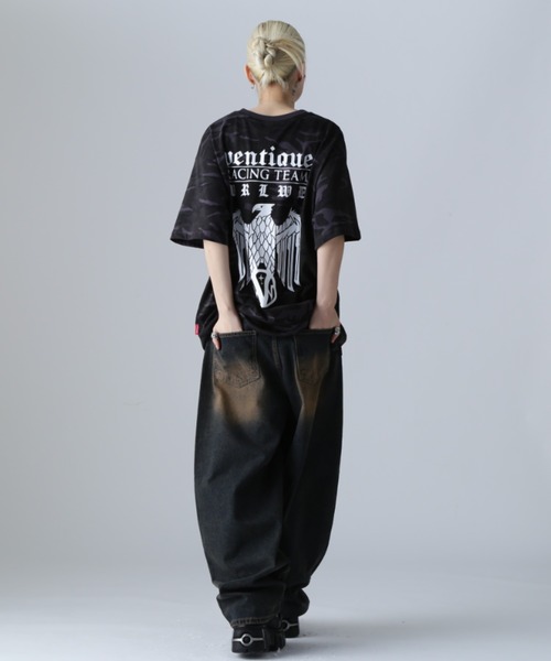 L.H.P(エルエイチピー)の「VENTIQUE/ベンティーク/カモTee(Tシャツ/カットソー・レディース・ブラック/カモフラージュ・FREE)」の11枚目の写真