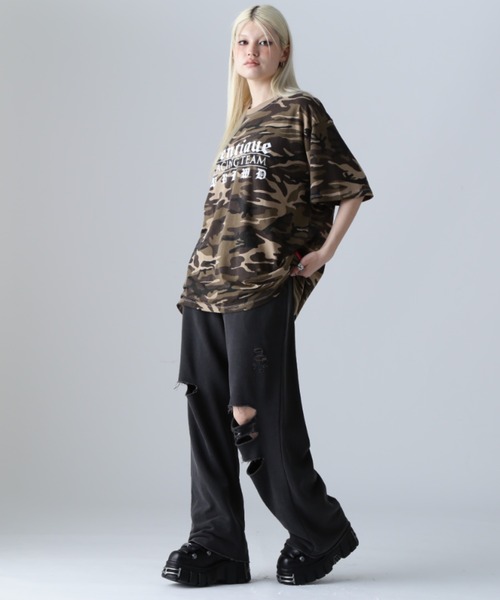L.H.P(エルエイチピー)の「VENTIQUE/ベンティーク/カモTee(Tシャツ/カットソー・レディース・ブラック/カモフラージュ・FREE)」の21枚目の写真