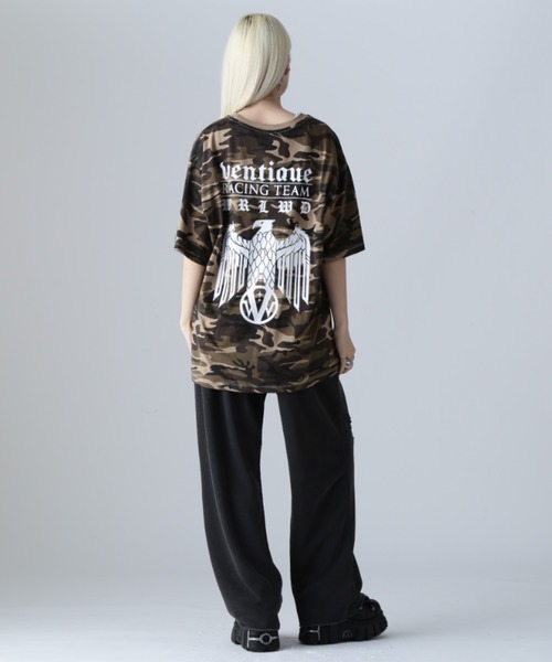 L.H.P(エルエイチピー)の「VENTIQUE/ベンティーク/カモTee(Tシャツ/カットソー・レディース・ブラック/カモフラージュ・FREE)」の22枚目の写真