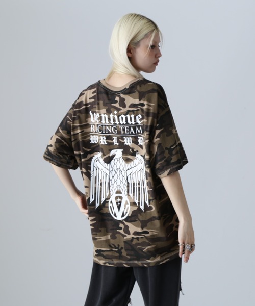 L.H.P(エルエイチピー)の「VENTIQUE/ベンティーク/カモTee(Tシャツ/カットソー・レディース・ブラック/カモフラージュ・FREE)」の16枚目の写真