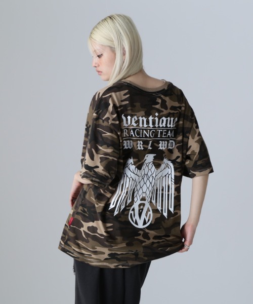 L.H.P(エルエイチピー)の「VENTIQUE/ベンティーク/カモTee(Tシャツ/カットソー・レディース・ブラック/カモフラージュ・FREE)」の17枚目の写真