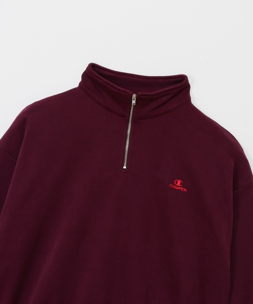 セール】【Champion/チャンピオン】レディース ハーフジップスウェット