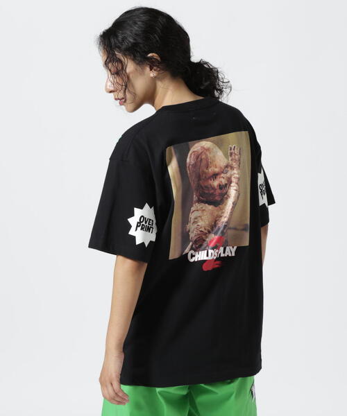 over print（オーバープリント）の「overprint/オーバープリント/CHUCKY TEE 2（Tシャツ/カットソー・レディース・ブラック・M/XL/L）」の2枚目の写真