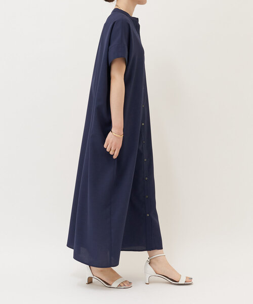LIVETART（リヴェタート）の「麻調合繊ワイドシャツワンピース（ワンピース・レディース・ネイビー/レッド・FREE）」の22枚目の写真