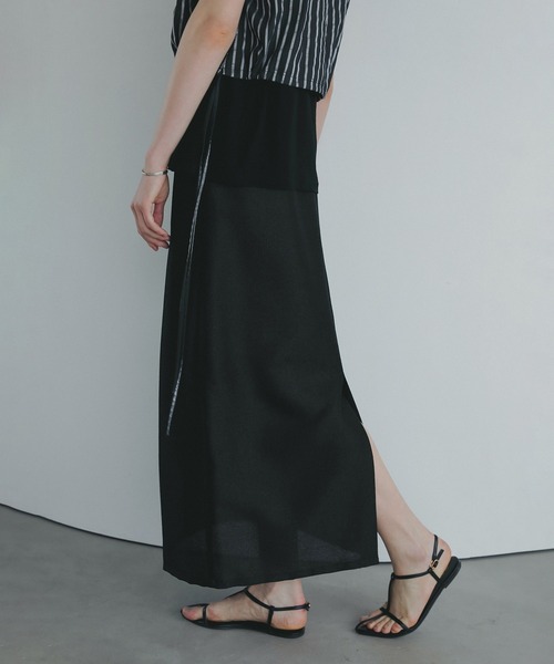 METALLIC NARROW SKIRT（スカート）｜MANOF（マノフ）の