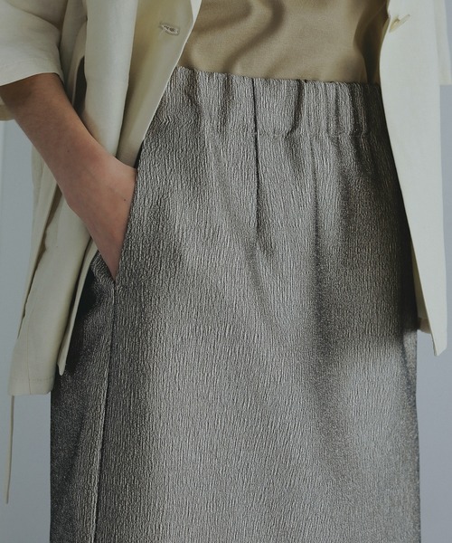セール】METALLIC NARROW SKIRT（スカート）｜MANOF（マノフ）の