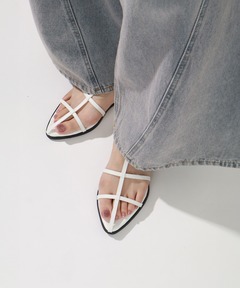 セール】GRISE 5cmレザーTストラップサンダル（サンダル）｜LE