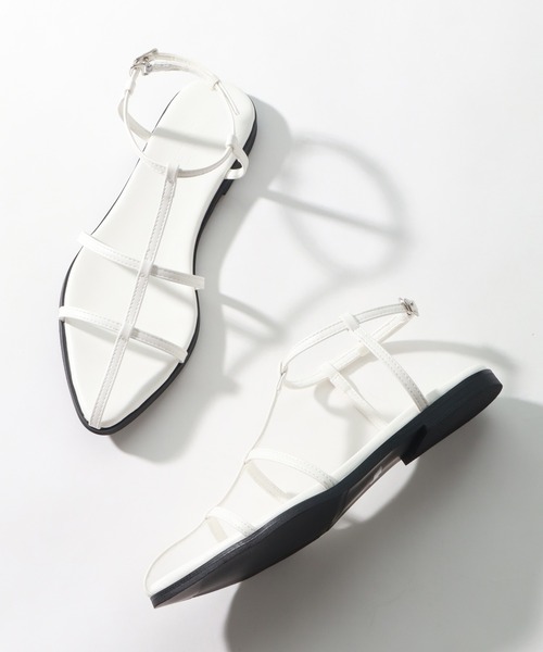 NOGLE(ノグル)の「【NOGLE/ノグル】Tストラップミュールサンダル(サンダル・レディース・ブラック/ホワイト/シルバー・22.5cm/24.5cm/23.5cm)」の19枚目の写真