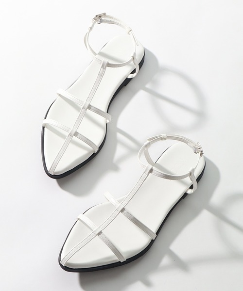 NOGLE(ノグル)の「【NOGLE/ノグル】Tストラップミュールサンダル(サンダル・レディース・ブラック/ホワイト/シルバー・22.5cm/24.5cm/23.5cm)」の20枚目の写真