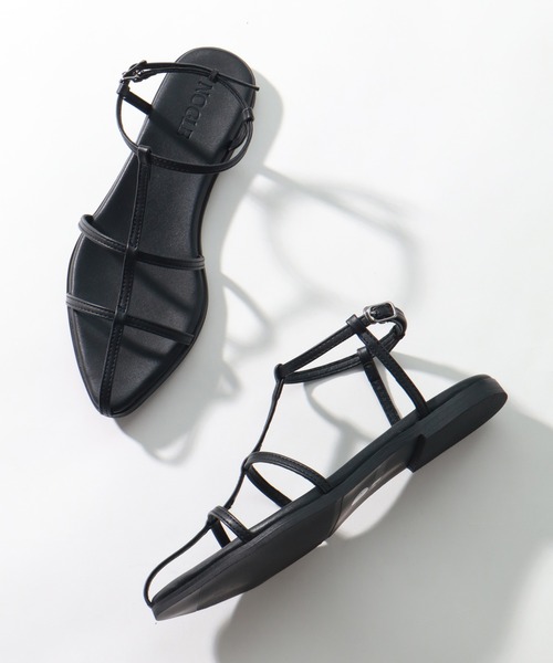 NOGLE(ノグル)の「【NOGLE/ノグル】Tストラップミュールサンダル(サンダル・レディース・ブラック/ホワイト/シルバー・22.5cm/24.5cm/23.5cm)」の15枚目の写真