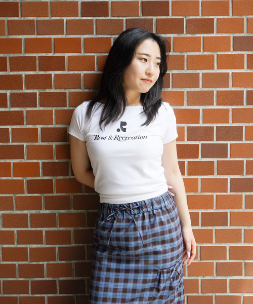 Rest&Recreation（レストアンドレクリエーション）の「【Rest&Recreation/レストアンドレクリエーション】 LIP NECK Tシャツ（Tシャツ/カットソー・レディース・ブラック/ホワイト・FREE）」の7枚目の写真