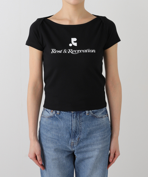 Rest&Recreation（レストアンドレクリエーション）の「【Rest&Recreation/レストアンドレクリエーション】 LIP NECK Tシャツ（Tシャツ/カットソー・レディース・ブラック/ホワイト・FREE）」の9枚目の写真