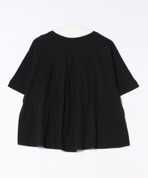 coca(coca)(コカ)の「バックタックフレアTシャツ(Tシャツ/カットソー・レディース・ブラック/ホワイト・S/L/M)」の6枚目の写真
