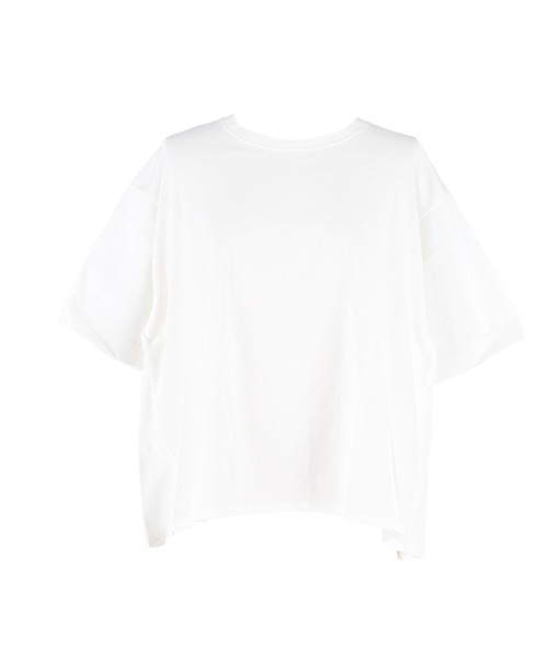 coca(coca)(コカ)の「バックタックフレアTシャツ(Tシャツ/カットソー・レディース・ブラック/ホワイト・S/L/M)」の8枚目の写真
