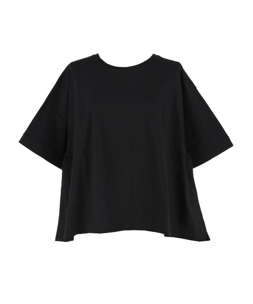 coca(coca)(コカ)の「バックタックフレアTシャツ(Tシャツ/カットソー・レディース・ブラック/ホワイト・S/L/M)」の7枚目の写真
