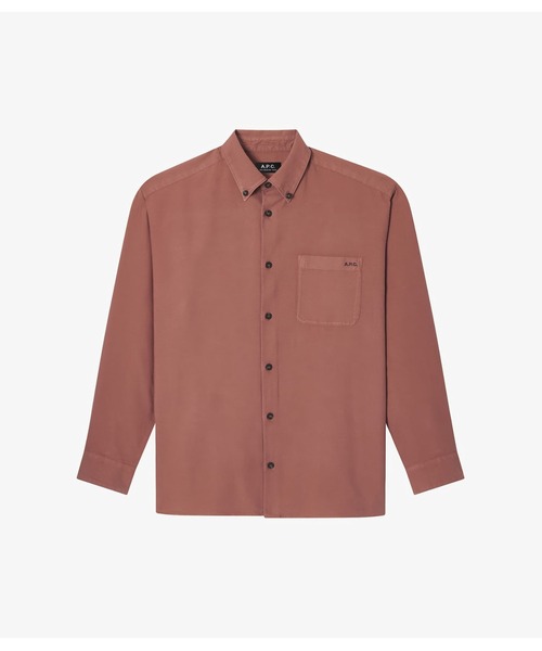 A.P.C.（アーペーセー）の「CHEMISE MATEO LOGO（シャツ/ブラウス・メンズ・ブラック/ブルー/ピンク・XS/S/M/L/XL/98）」の3枚目の写真