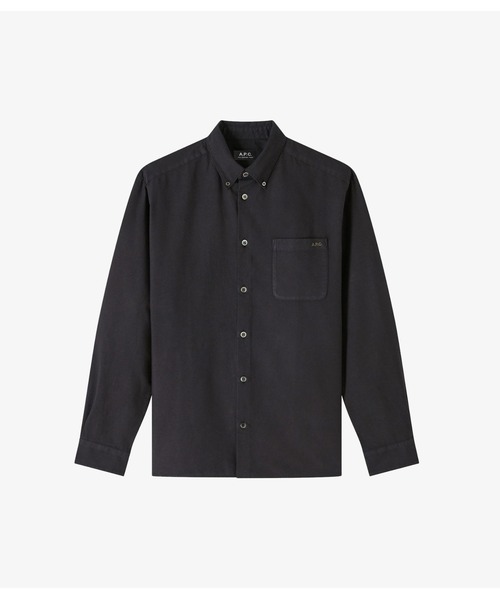 A.P.C.（アーペーセー）の「CHEMISE MATEO LOGO（シャツ/ブラウス・メンズ・ブラック/ブルー/ピンク・XS/S/M/L/XL/98）」の2枚目の写真