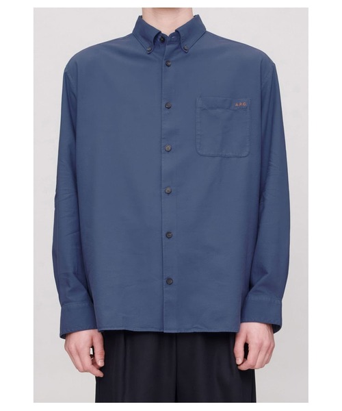 A.P.C.（アーペーセー）の「CHEMISE MATEO LOGO（シャツ/ブラウス・メンズ・ブラック/ブルー/ピンク・XS/S/M/L/XL/98）」の9枚目の写真