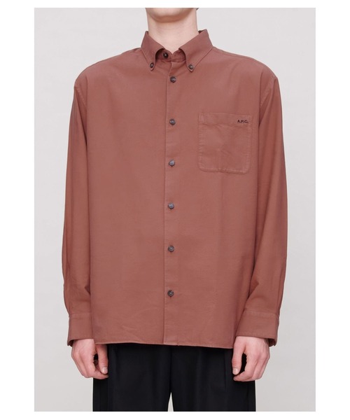 A.P.C.（アーペーセー）の「CHEMISE MATEO LOGO（シャツ/ブラウス・メンズ・ブラック/ブルー/ピンク・XS/S/M/L/XL/98）」の12枚目の写真