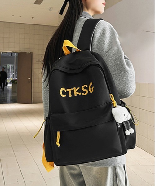 FREE STYLISTS(フリー スタイリスト)の「Y2K ロゴデザイン クラシックバックパック 【 A4収納可能 】 大容量(バックパック/リュック・レディース・ブラック/ネイビー・FREE)」の17枚目の写真