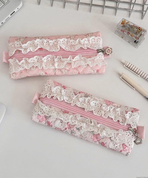 Liaa/花柄 アニマル柄 レースペンケース A18651（ペン類）｜TONE