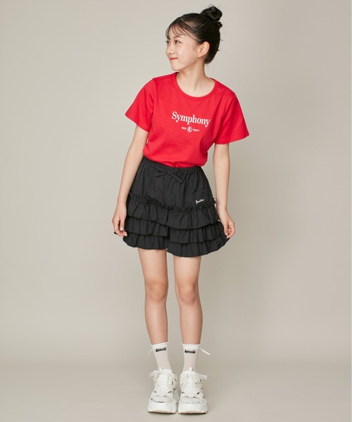 JENNI love（ジェニィラブ）の「新色追加！【ウエスト調整可】ティアードショートパンツ（その他パンツ・キッズ・オフホワイト/ブラック/サックスブルー・130cm/140cm/150cm/160cm）」の21枚目の写真