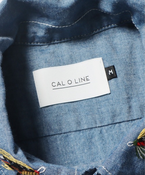 CAL O LINE（キャルオーライン）の「CAL O LINE/キャルオーライン KENDAI CHAMBRAY S/S SHIRT シャツ 刺繍（シャツ/ブラウス・レディース・ブルー系1・XL/L）」の13枚目の写真