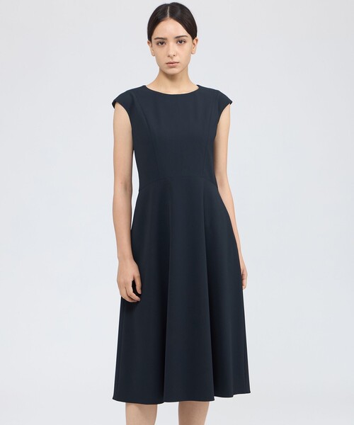 セール】クリーンストレッチ フレアドレス（ワンピース）｜EPOCA