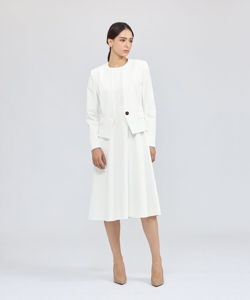 【新品タグ付き】epoca クリーンストレッチフレアドレス 高級 ワンピース セール】クリーンストレッチ フレアドレス（ワンピース）｜EPOCA