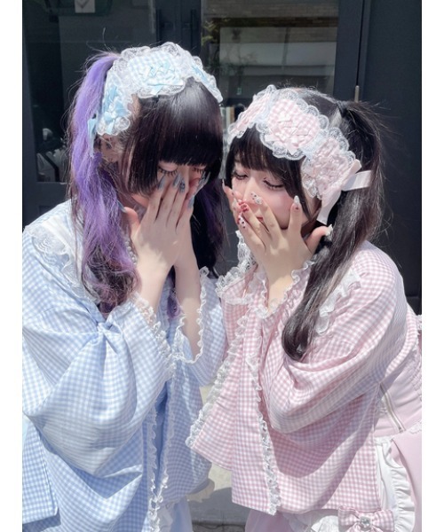 Ank Rouge（アンクルージュ）の「ハートヘッドドレス（その他ヘアアクセサリー・レディース・ピンク/ブルー/ブラック・FREE）」の2枚目の写真